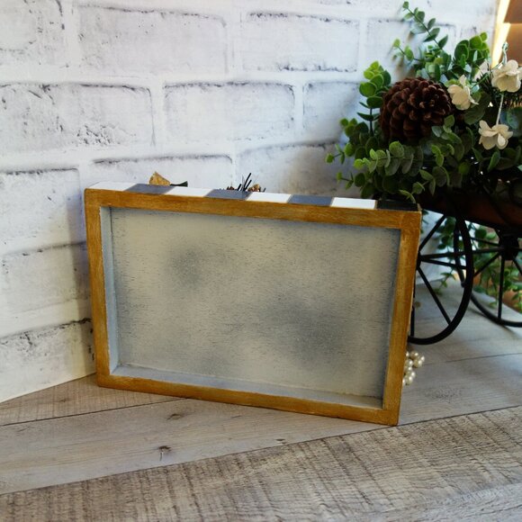 Checked Merry Christmas Sign Checked Ornament Checked Holiday Courtly Decor - Picture 6 of 7